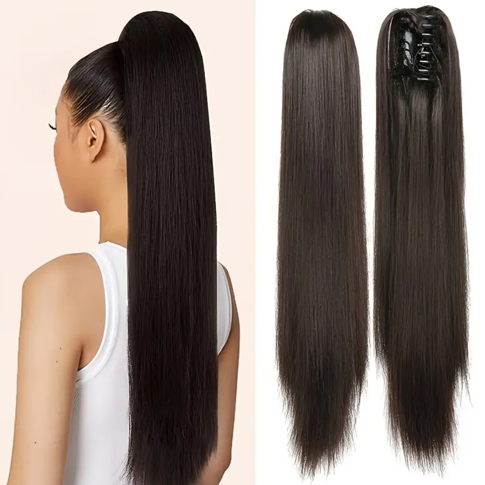 Long Black Ponytail Extension.